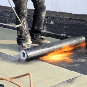 modified bitumen system installed by professional roofer