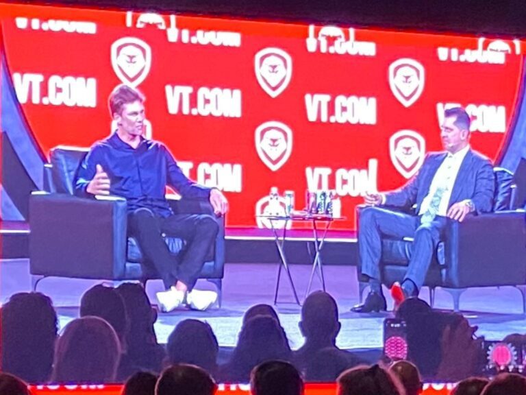 Tom brady and patrick bet david at the vault 2023